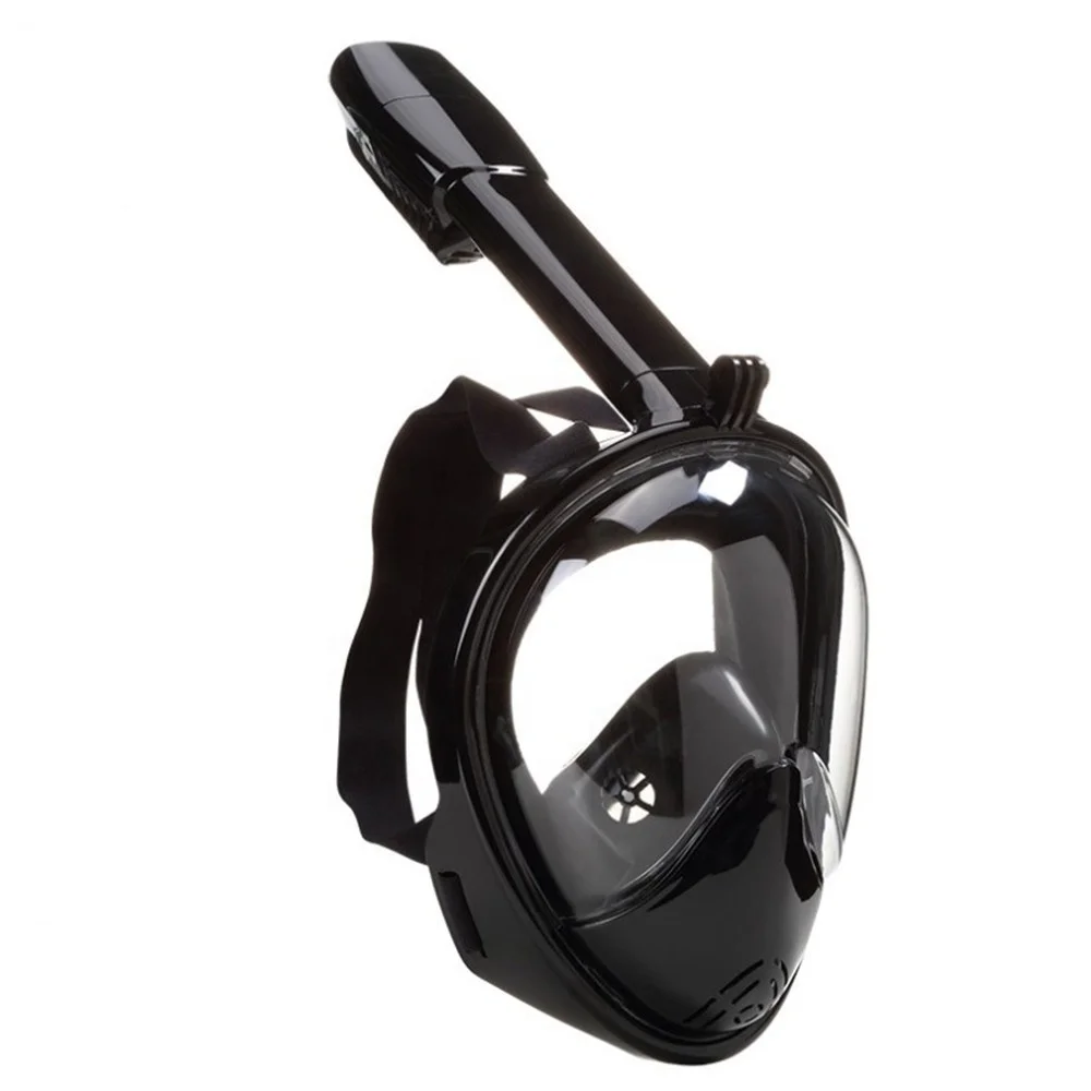 180 degree view PC dry mask full face scuba diving snorkel mask set