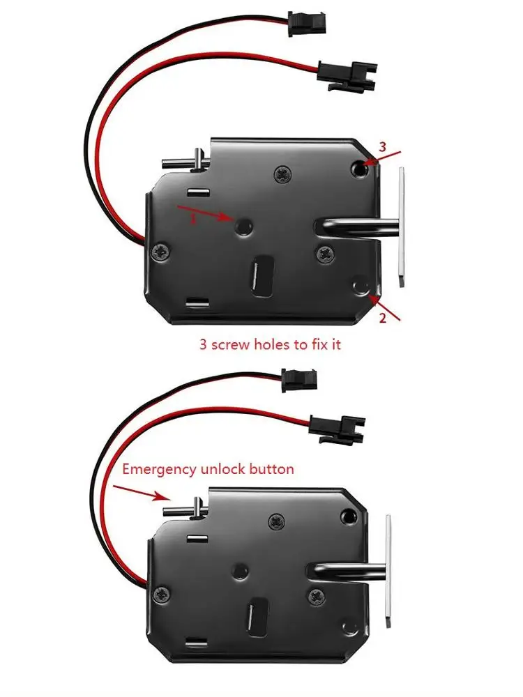 12V DC cheaper plastic electronic locker lock, mini solenoid lock, plastic solenoid lock 5v