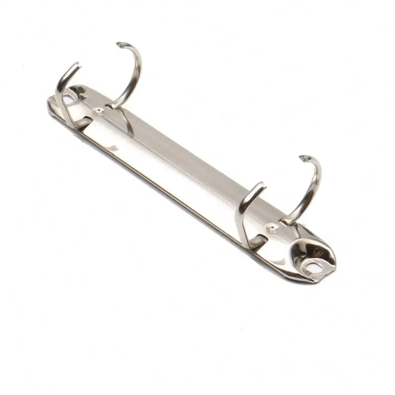 Hot sale metal nickel ring binder clip silver rings binder mechanism filing binder rings for leather folder