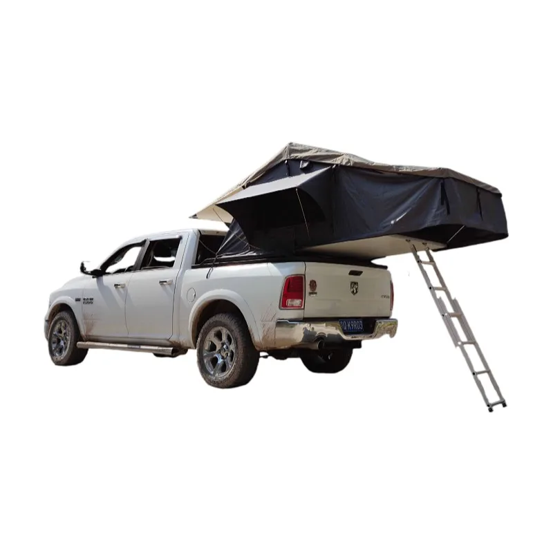 
Fashion hardshell roof top soft shell grow glamping luxury gas strut folding outdoor tents on utility trailer 