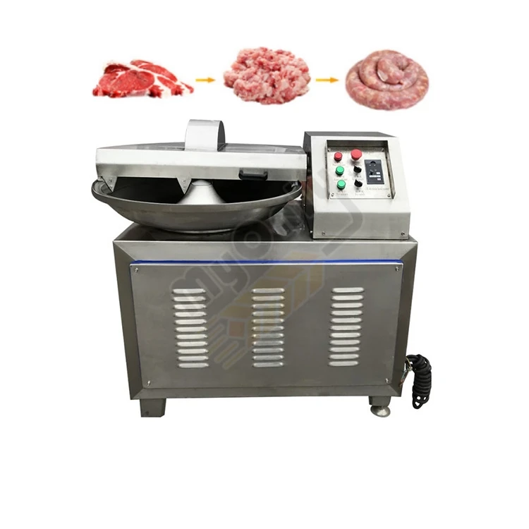 Vacuum Emulsify Mixer Pork Food Mincer Equipment 30L 40L 125L Bowl Cutter Chopper Meat Cutting Machine
