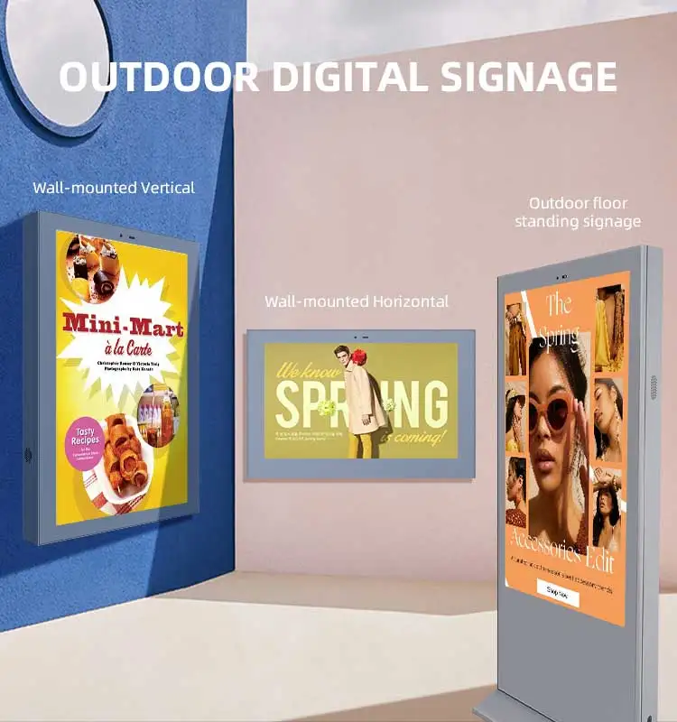 High Quality Waterproof 49 LCD Kiosk Digital Billboard Digital Signage Outdoor LCD Display Monitor Advertising Screen Prices
