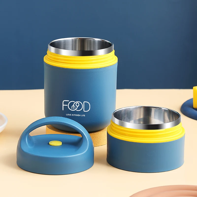 304 термос, высокоточная ручка, детская чашка для завтрака для студентов, двухслойный термос, портативное ведро