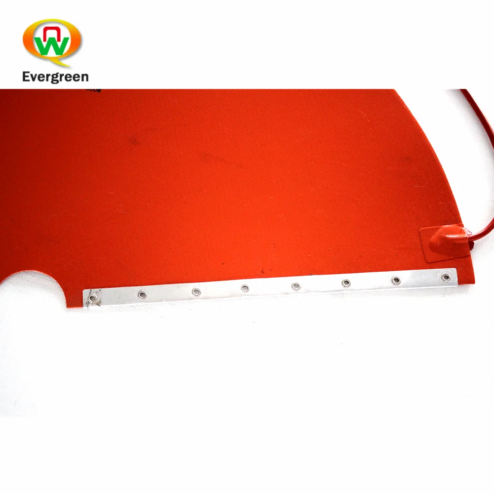 Custom funnel type silicon rubber heater sector silicon rubber heating plate