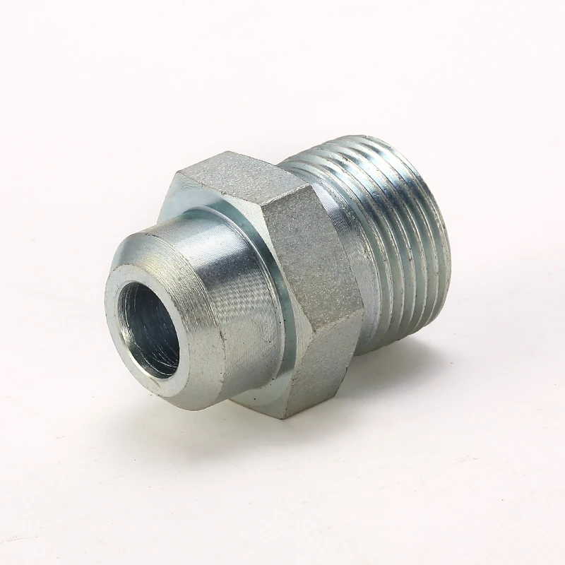 ISO 9001 hydraulic straight metric weld pipe fittings