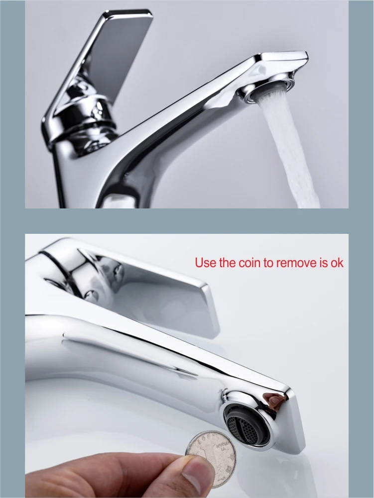 hot and cold water mixer taps bathroom Chrome  basin faucet foshan basin faucets long spout basin faucet