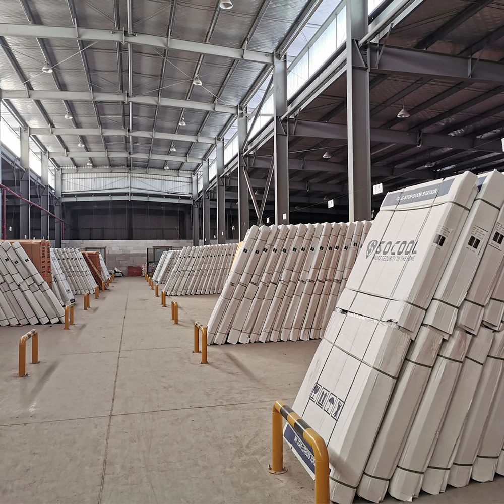 Socool aluminium modern exterior metalic with  smart lock  entry door