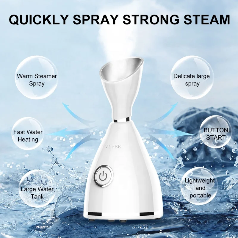 Professional Beauty Personal Care Face Steamer Sprayer Face Humidifier portable nano ionic sauna Facial Steamer