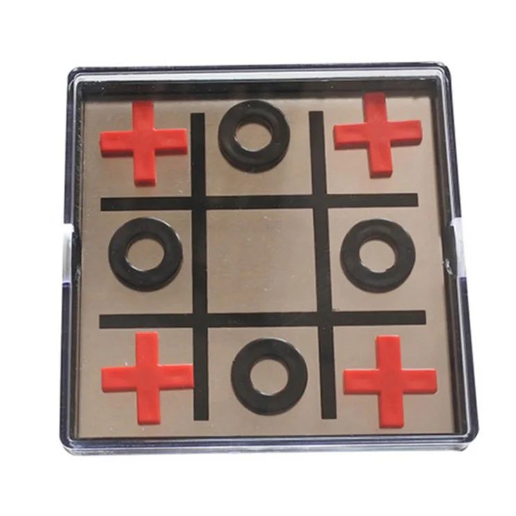 Kids Tabletop Magnetic Ludo Mini Travel Flying Chess Board Game Set