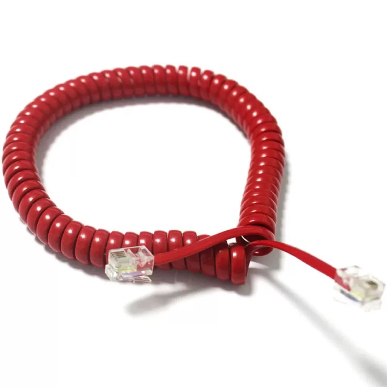 Спиральные телефонные шнуры ZXX rj11 пружинный телефонный