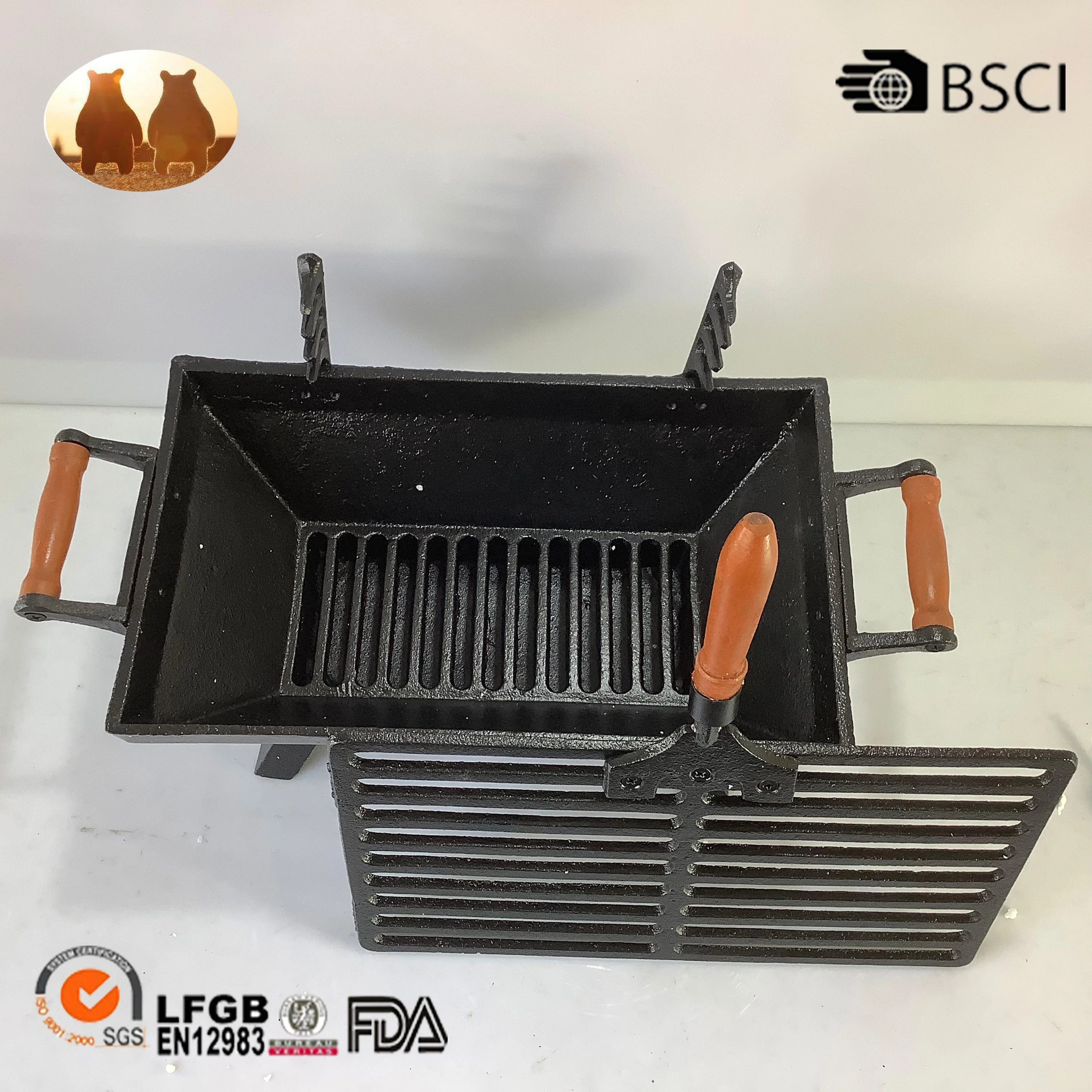 cast iron mini bbq stove