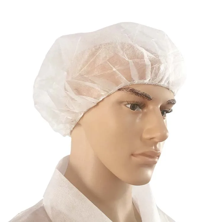 OEM Disposable Mob Caps Clip Cap Bouffant Cap Hair Net Head Cover for Hospital Labroom or Home Use