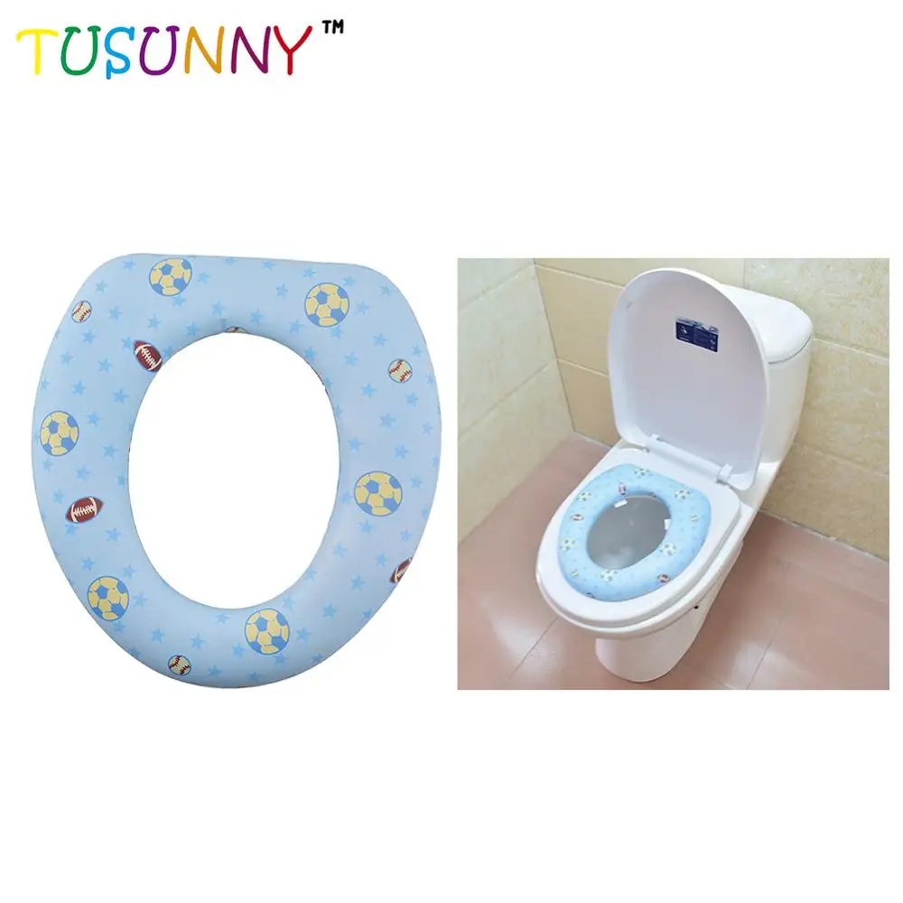 PVC printing baby soft toilet potty seat cover training seat