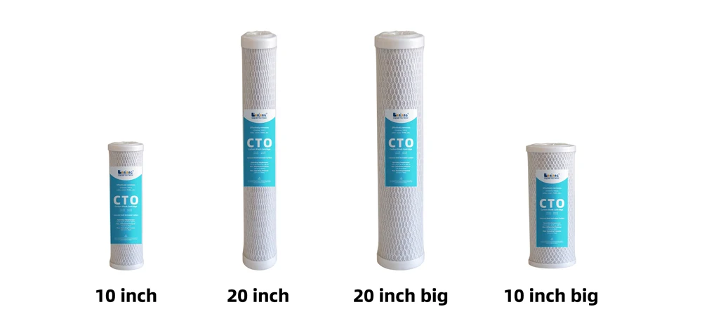 Качественный угольный фильтр с активированным углем для домашнего фильтра в виде кокосовой оболочки, блок с активированным углем, картридж с фильтром для воды cto