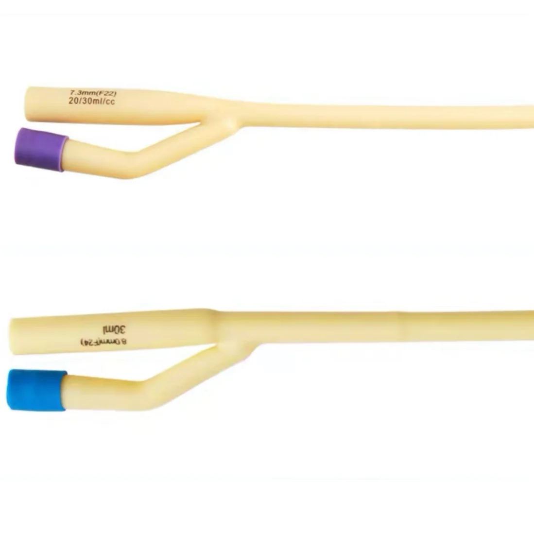 Medical cheap disposable medical 2way 3way latex foley catheter silicone coated Ultra-smooth Latex Urethral Catheter
