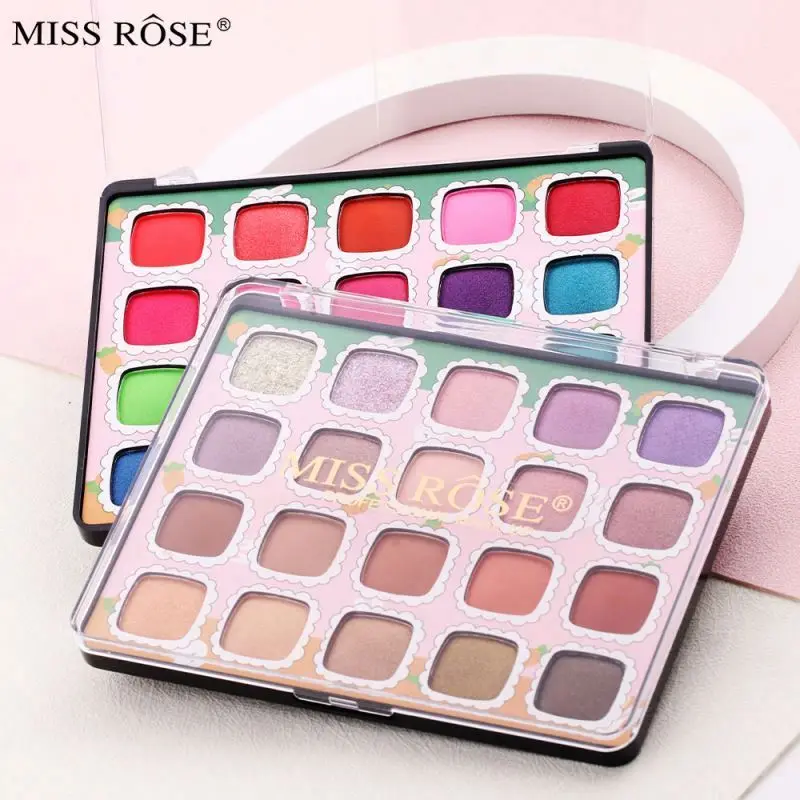 Colors Pink Eyeshadow Palette Matte Glitter Eye Shadow Pallet for Eyes Kawaii Cute Makeup Lasting Waterproof Cosmetic 15