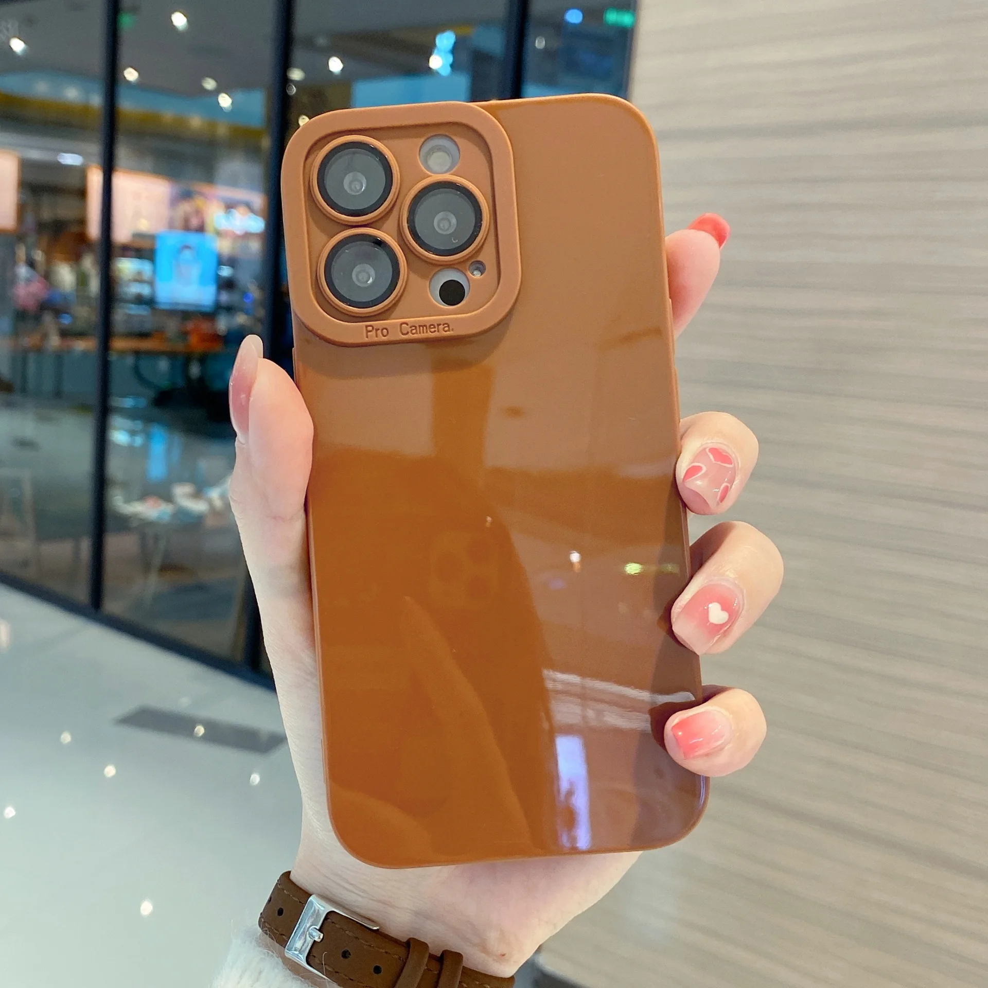 2022 new trend mobile phone case solid color soft shell all-inclusive protective cover for iphone case