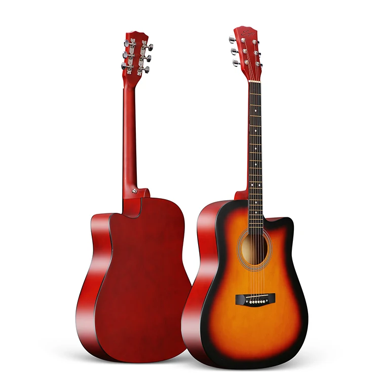 HEBIKUO M4101 41Inch High Quality Basswood Plywood Various Colors Suitable for adult children beginners Acoustic Guitar