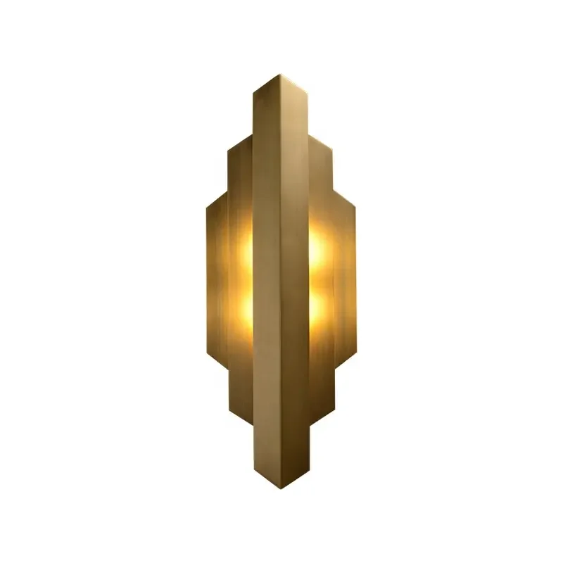 ECOJAS High Quality Decoration Bedside Wall Lighting Modern Brass Wall Lamp Wholesale Custom Indoor Metal Novelty Living Room G9