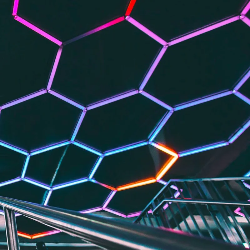 2024 новый высококачественный шестигранный гаражный фонарь Rgb