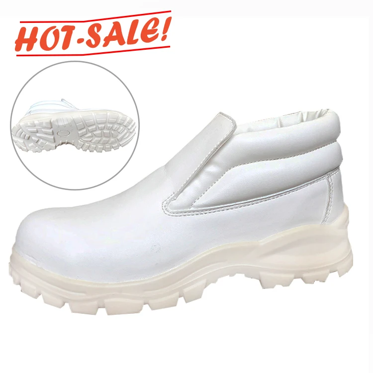 
Factory Wholesale Anti Silp Genuine Leather Professional Chef Safety Kitchen Shoes 