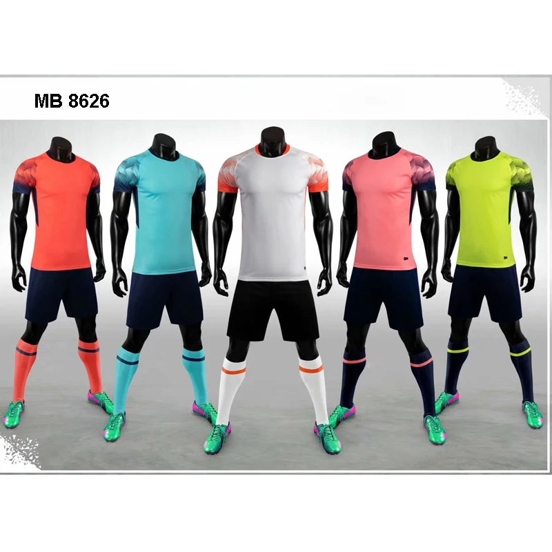 
Online Thai Quality Sublimated Printed Sports Jersey Soccer Training Blank Short Sets Men 