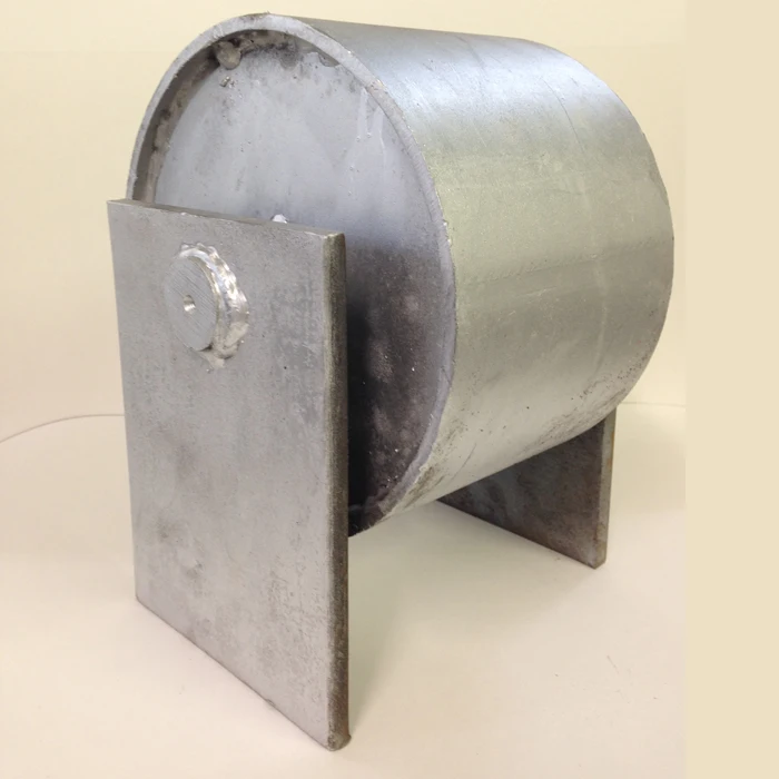 Factory Hot Sale 8*6 Inch Ground Roller Thick Pipe Assembled Side Plates skip container Accessory