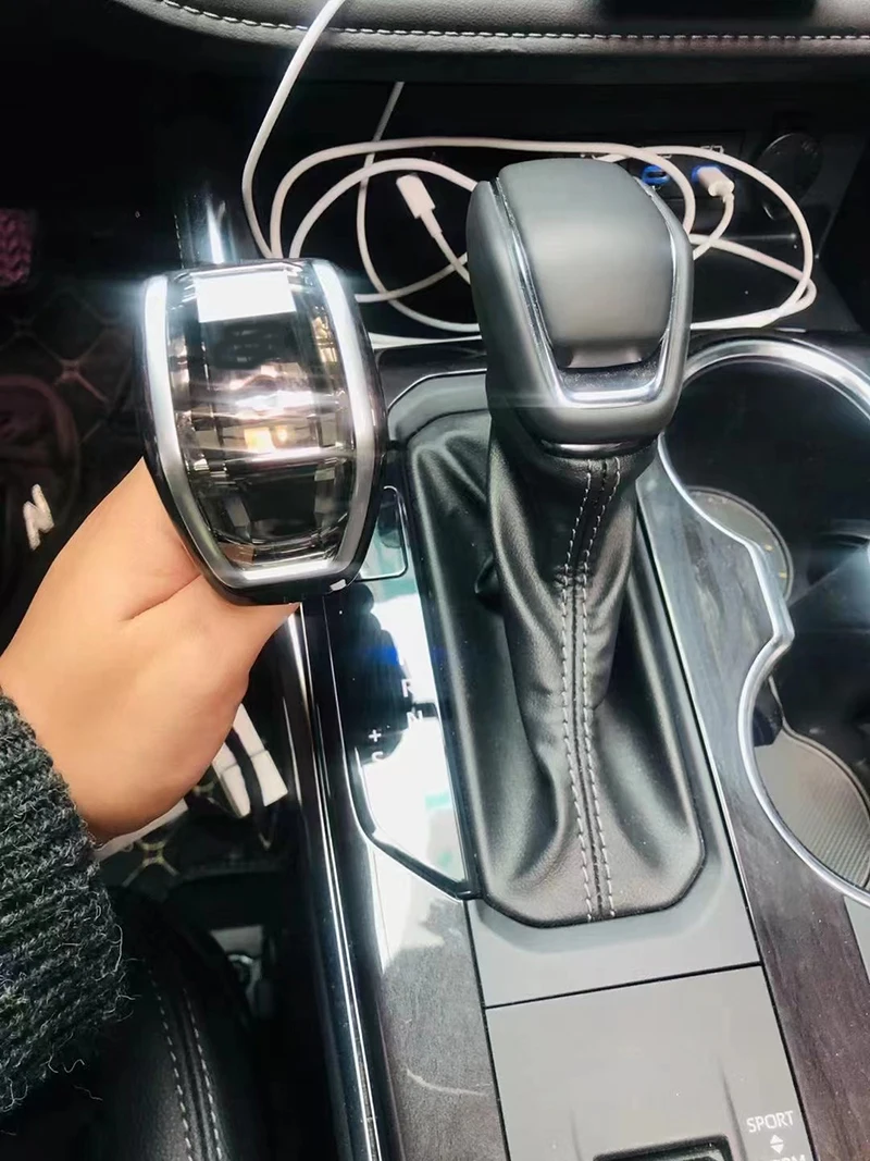 For Toyota RAV4 HIGHLANDER CROWN KLUGER VENZA CAMRY avalon Led Crystal Gear Shift Knob Handle Head Cover Shift Lever Gear
