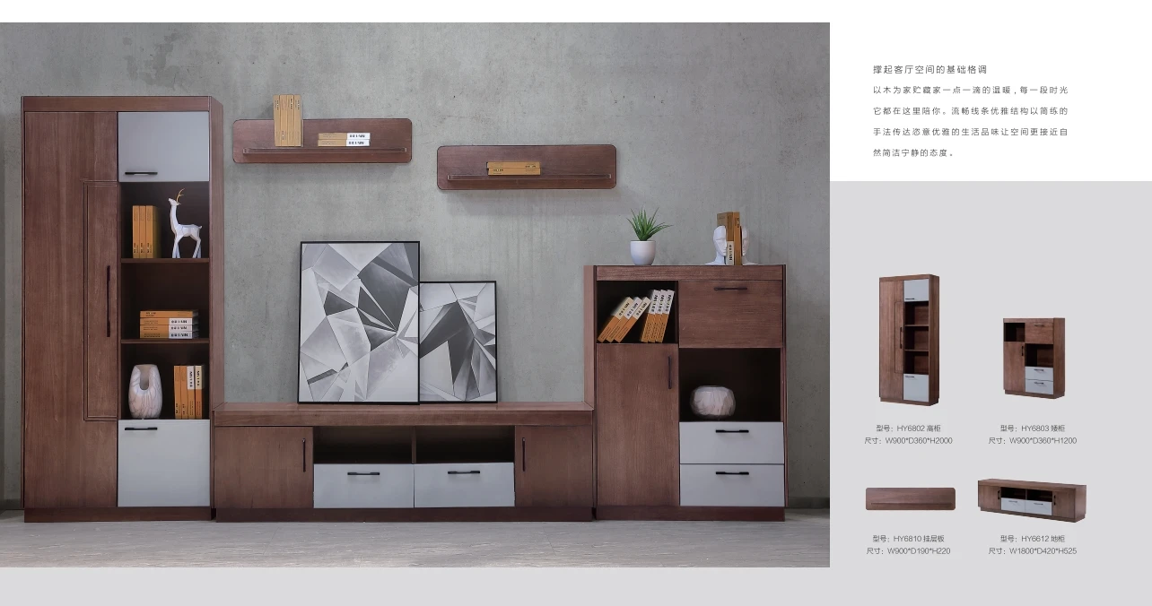 24 Years factory direct Germany style tall solid wood bookcase with drawer and door