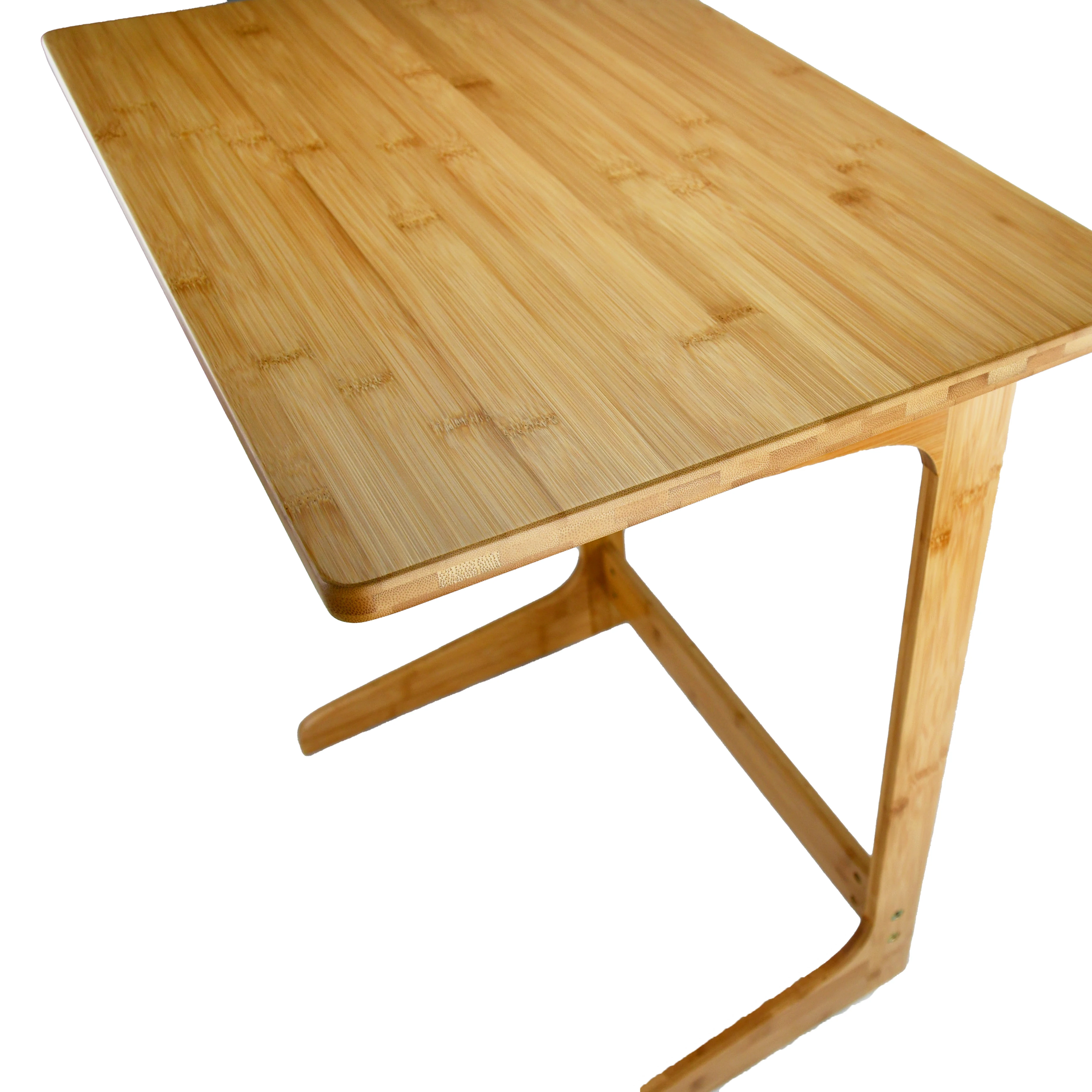 Sofa Table TV Tray End Laptop Table, bamboo snack Desk For Coffee Bed Eating Writing Reading Living Room