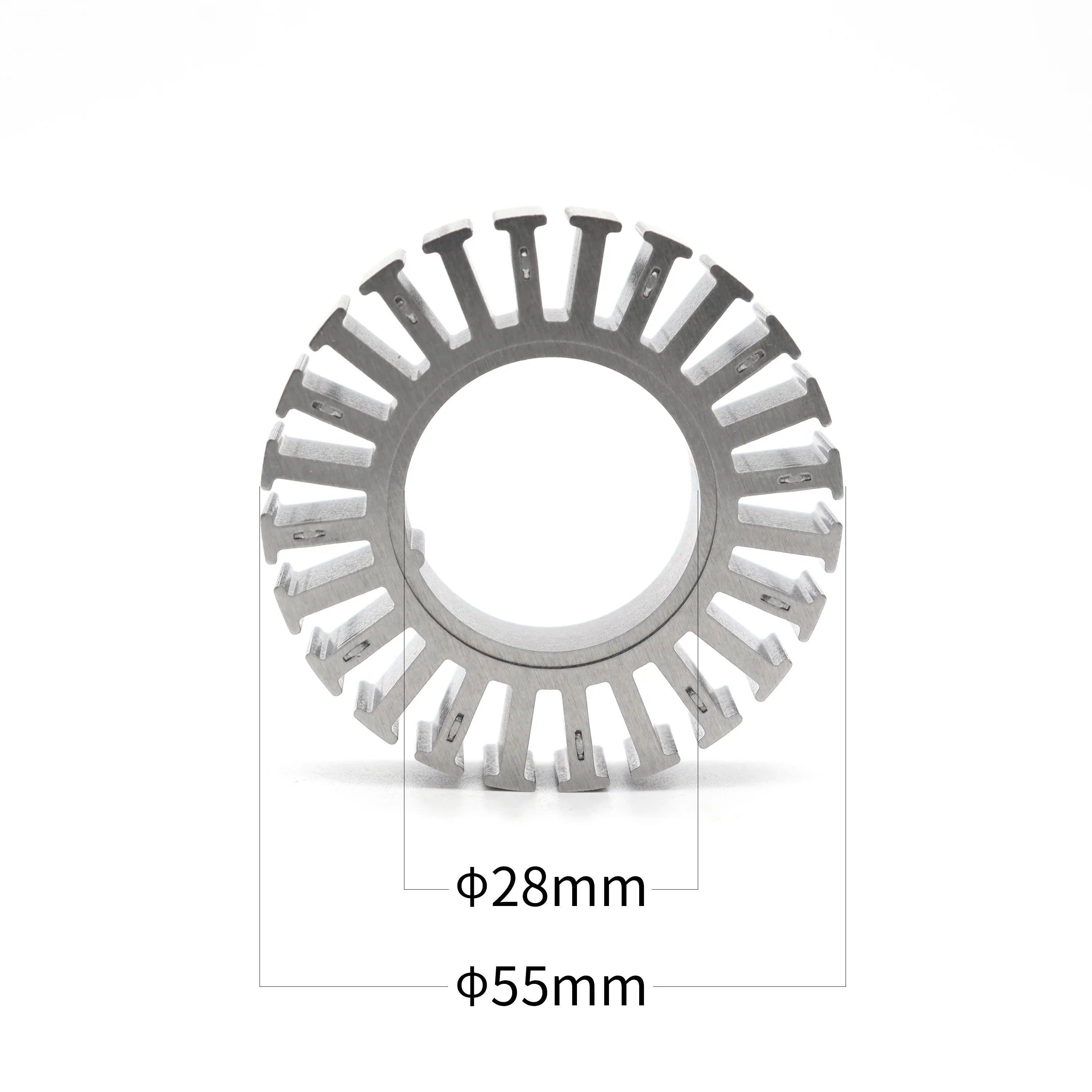 motor stator od 55mm custom core 0.5mm dc stator lamination Production of stamping 24 slots stator
