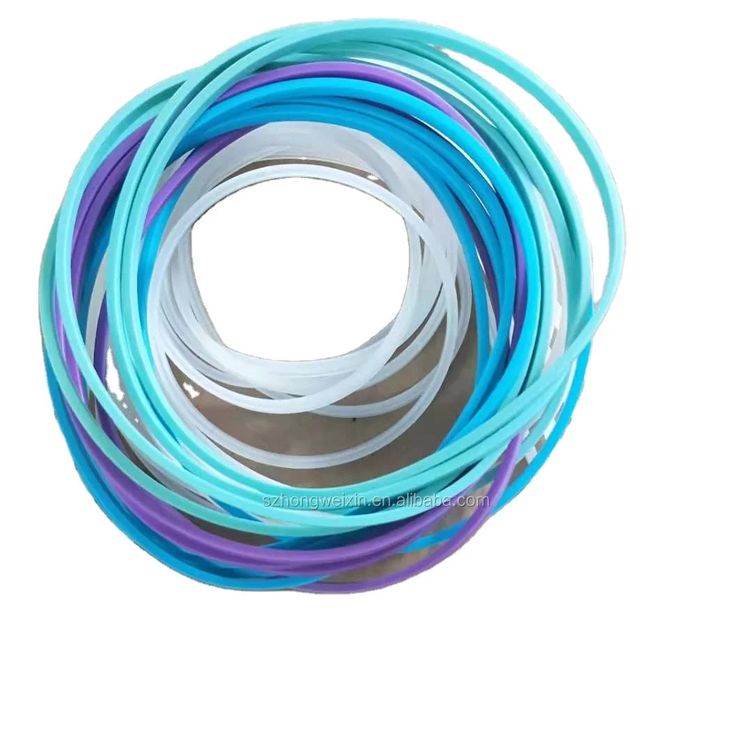 Black/Blue/Red/Yellow/White/Clear Heat Resistance silicone rubber o-ring for Food Container