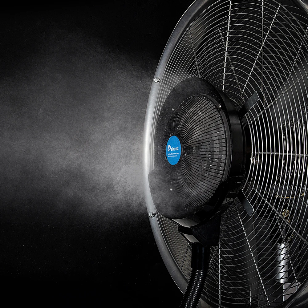 Person pedestal outdoor waterproof mist fan with air cooler