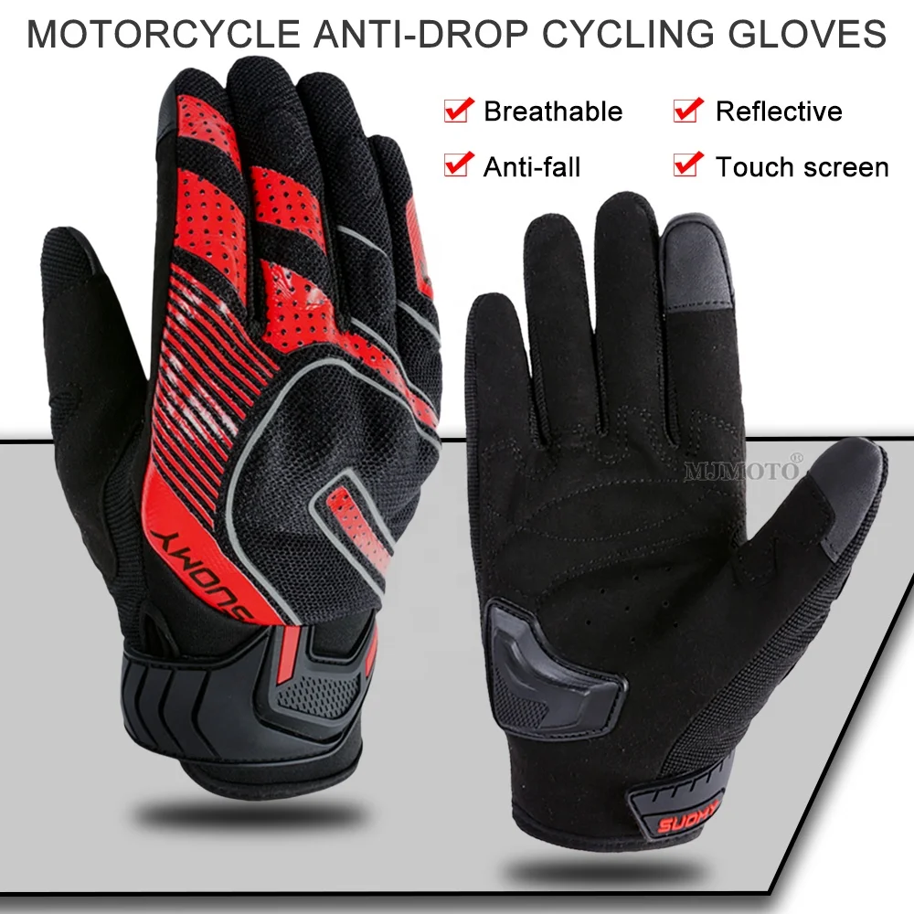 SUOMY Summer Motorcycle Riding Gloves Men Women Motorbike Gloves Breathable Mesh Enduro BMX Biker Motocross Racing Hand Gloves