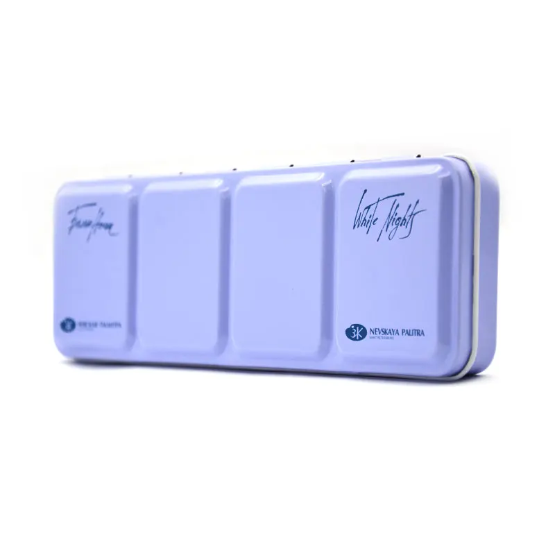 Small Colorful Flip Metal Tin Box Empty Watercolor Packaging Tins Palette Paint Case 6 12 24 48 Colors Pigment Tin Box
