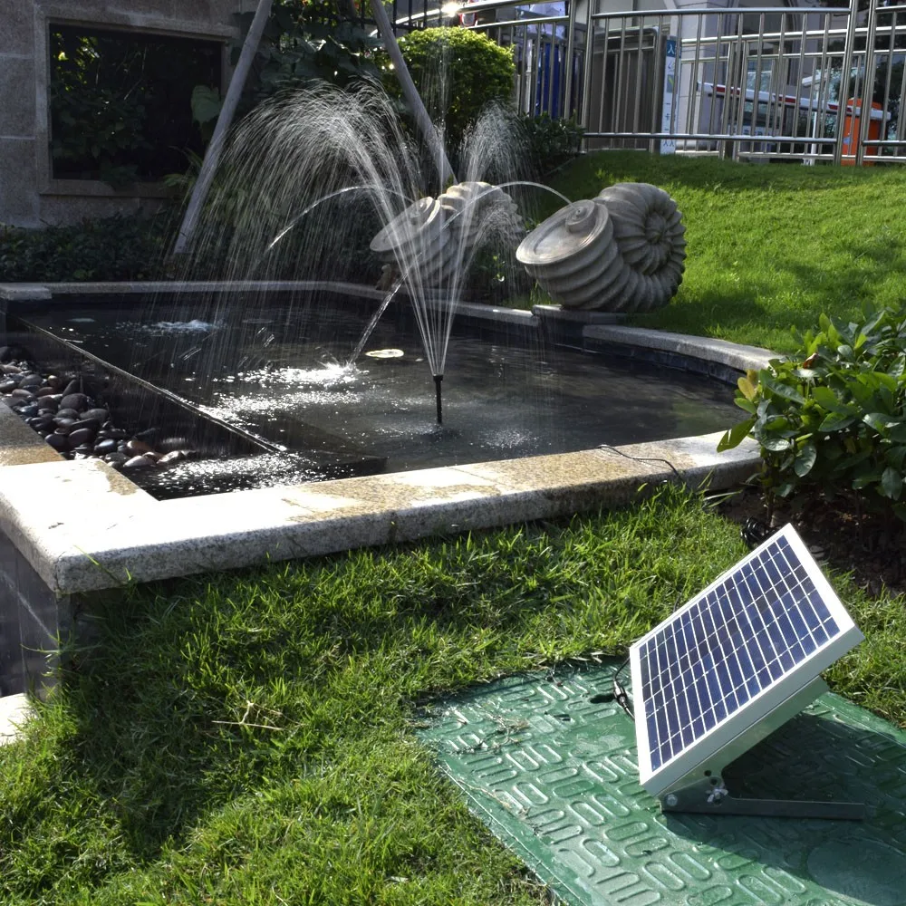 Garden Outdoor Bird Bath Fish Pond Decoration Submersible Fountain Kit Smart Solar Panel Powered Automatic Water Pump