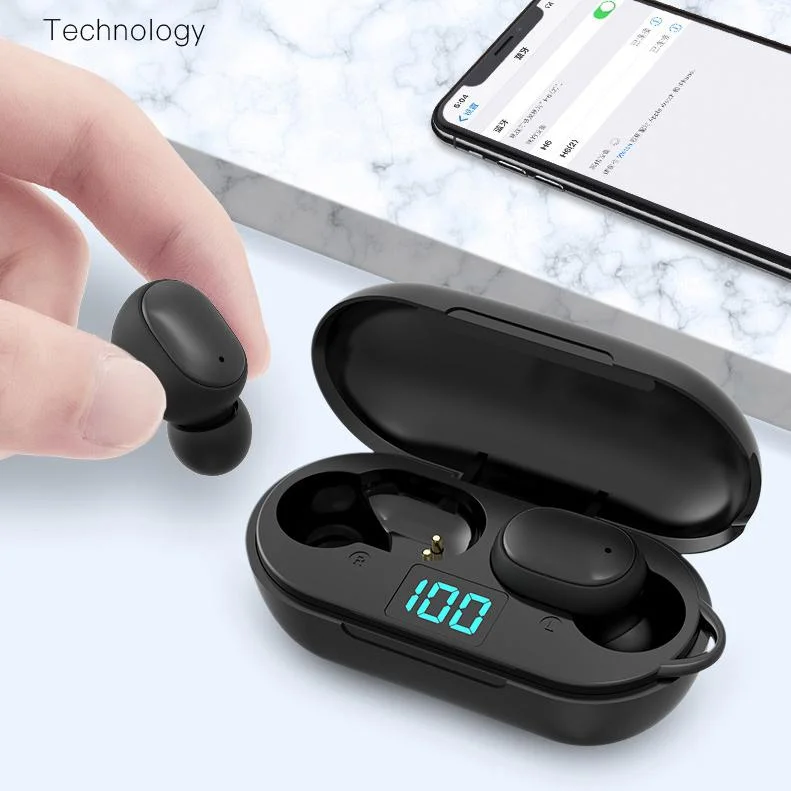  Оптовая продажа Amazon беспроводные наушники-вкладыши V5.0 IP4 водонепроницаемые
