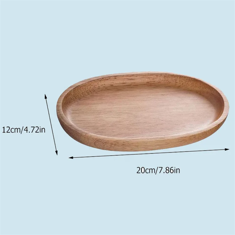 Round Shape Natural Handmade Wooden Tray Wooden Tray Wooden Serving Food Tray