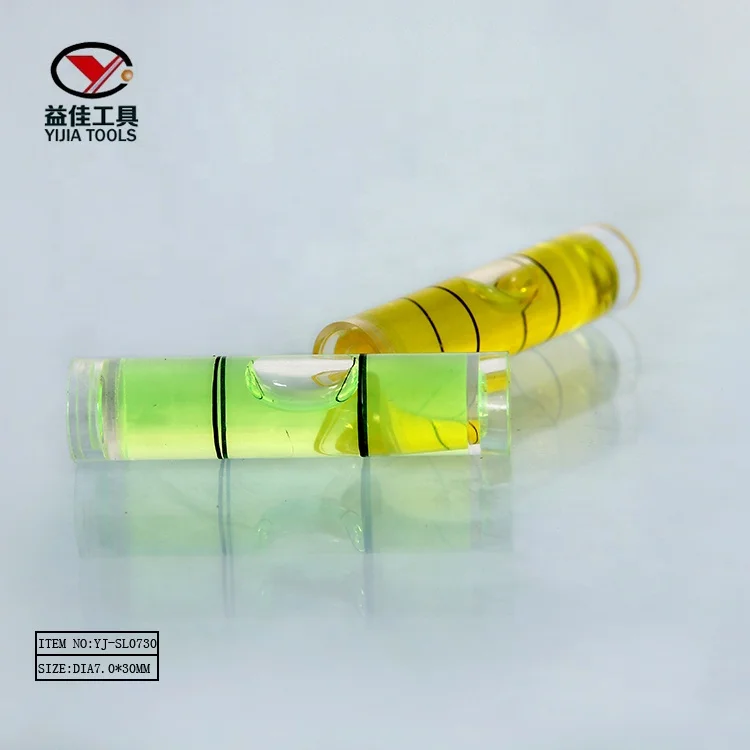 YJ-SL0730 small acrylic spirit level vial mini bubble level
