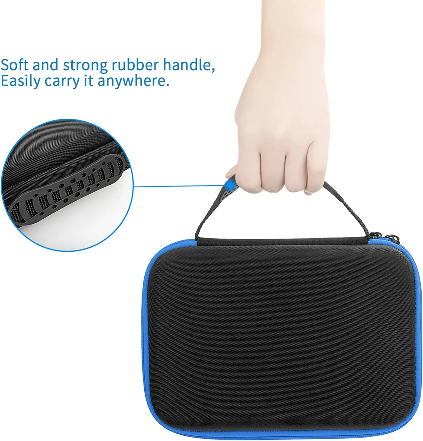 Case for Philips Razor Hair Trimmer Multigroom Series 7000/5000/3000, Hard Travel Case (Blue)