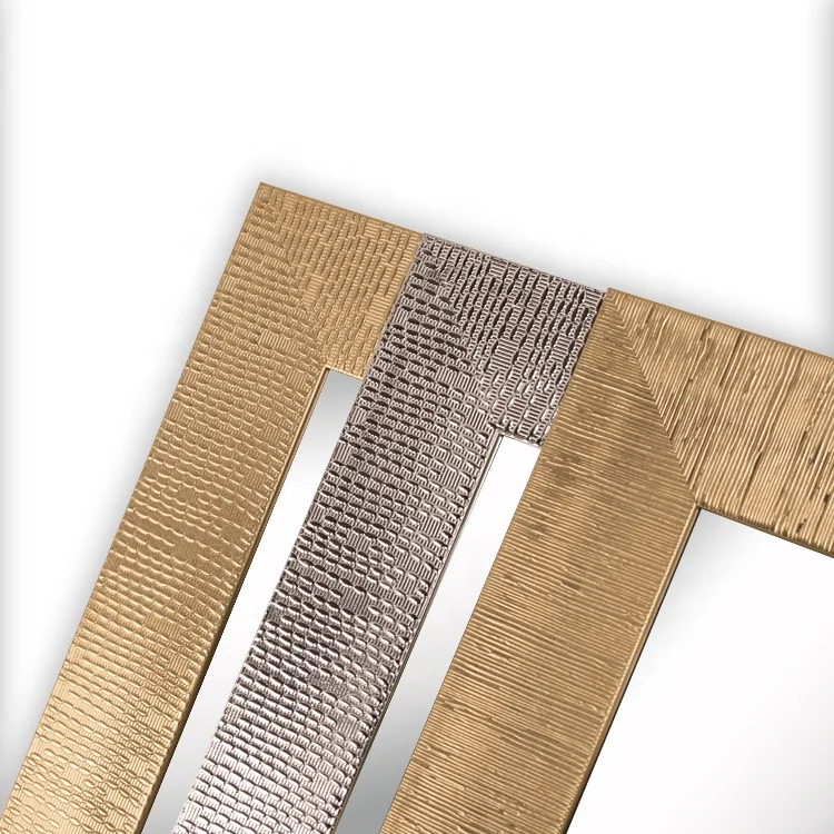 
HOFINE Customized Wholesale plastic gold luxury mirror frame wall mirror decorative 