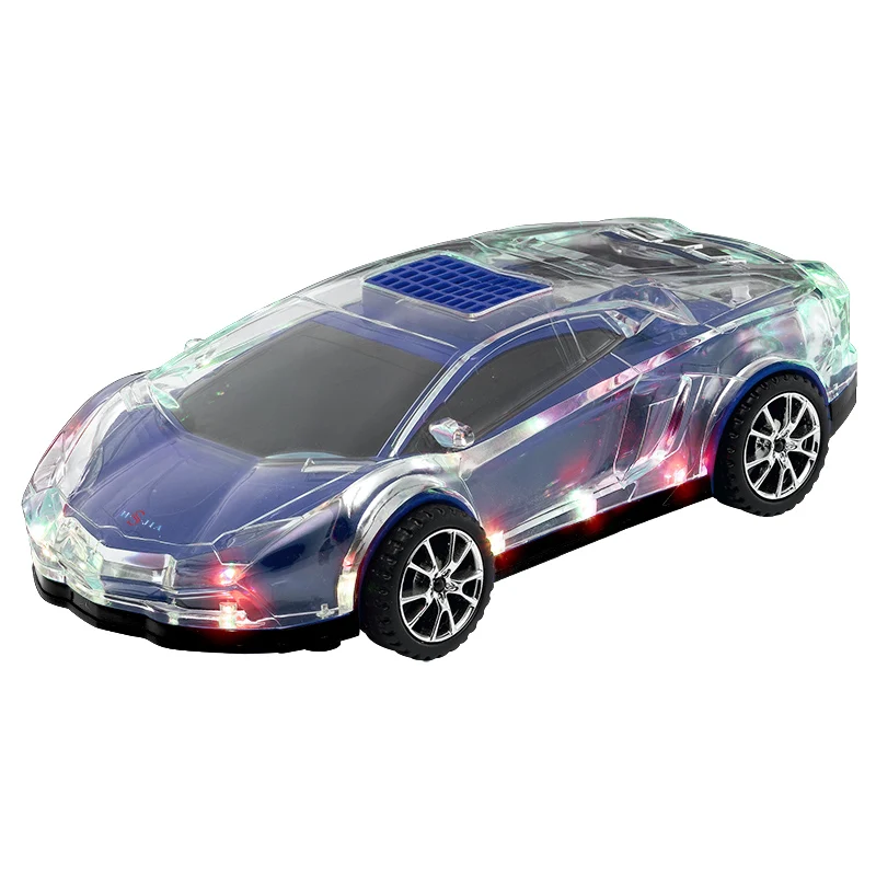 HS-58 Car Speaker with Led display/ Disco Light/ FM Radio With Volume Control