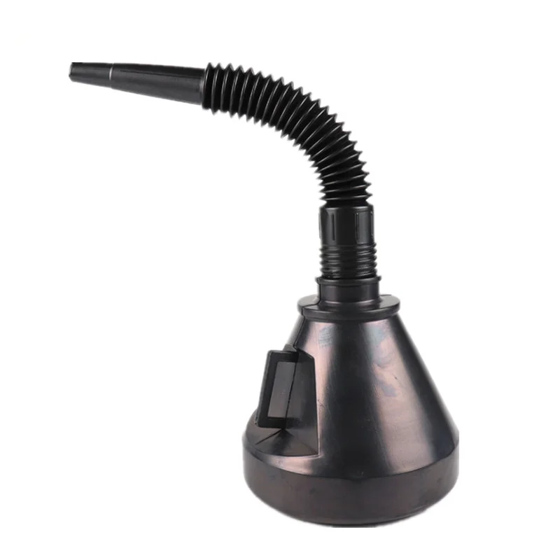 Black Plastic Funnel for Petrol Diesel Oil Water Fuel Flexible Spout Can