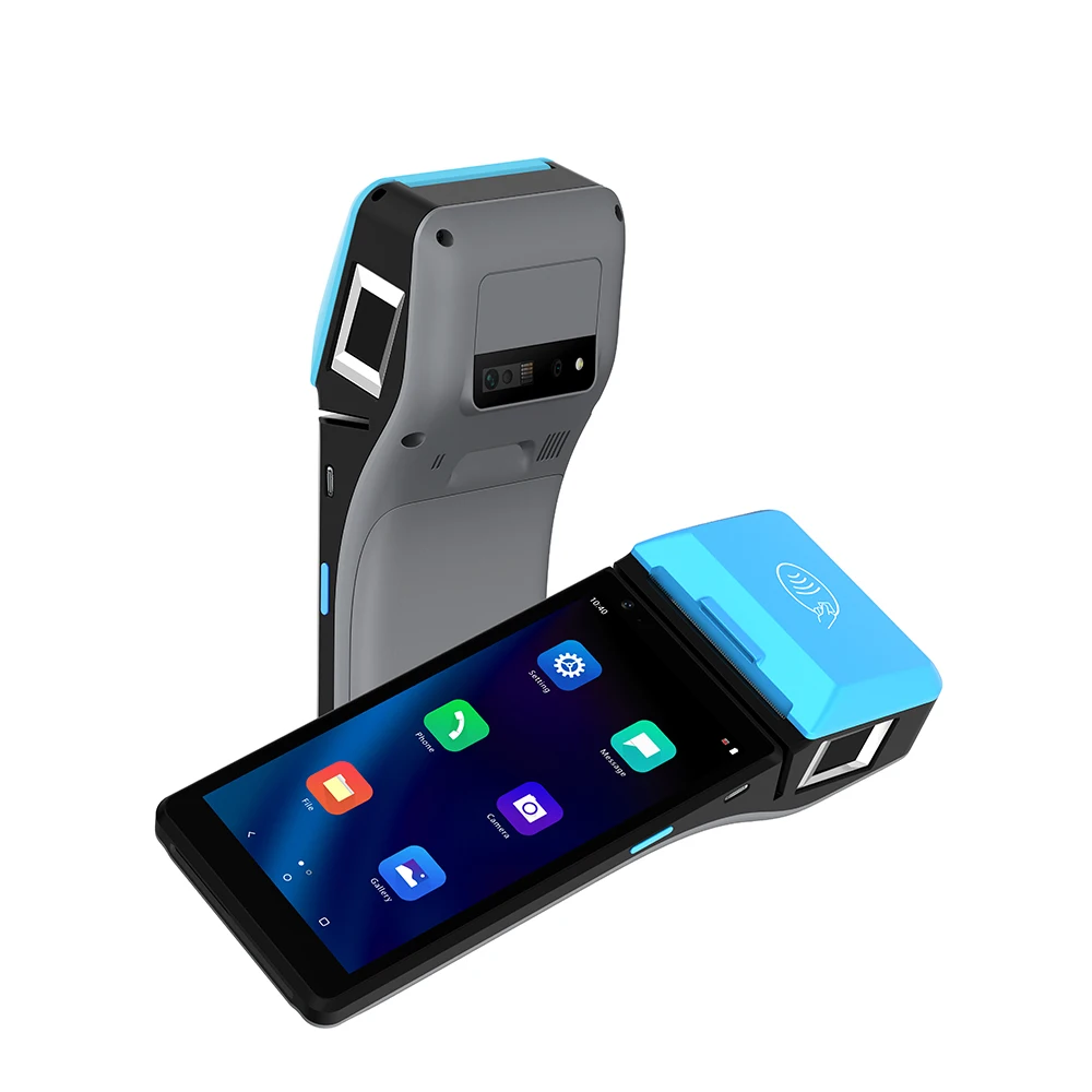 4G Android 11 pos machine terminal touch screen with 58mm thermal printer Type C Z500