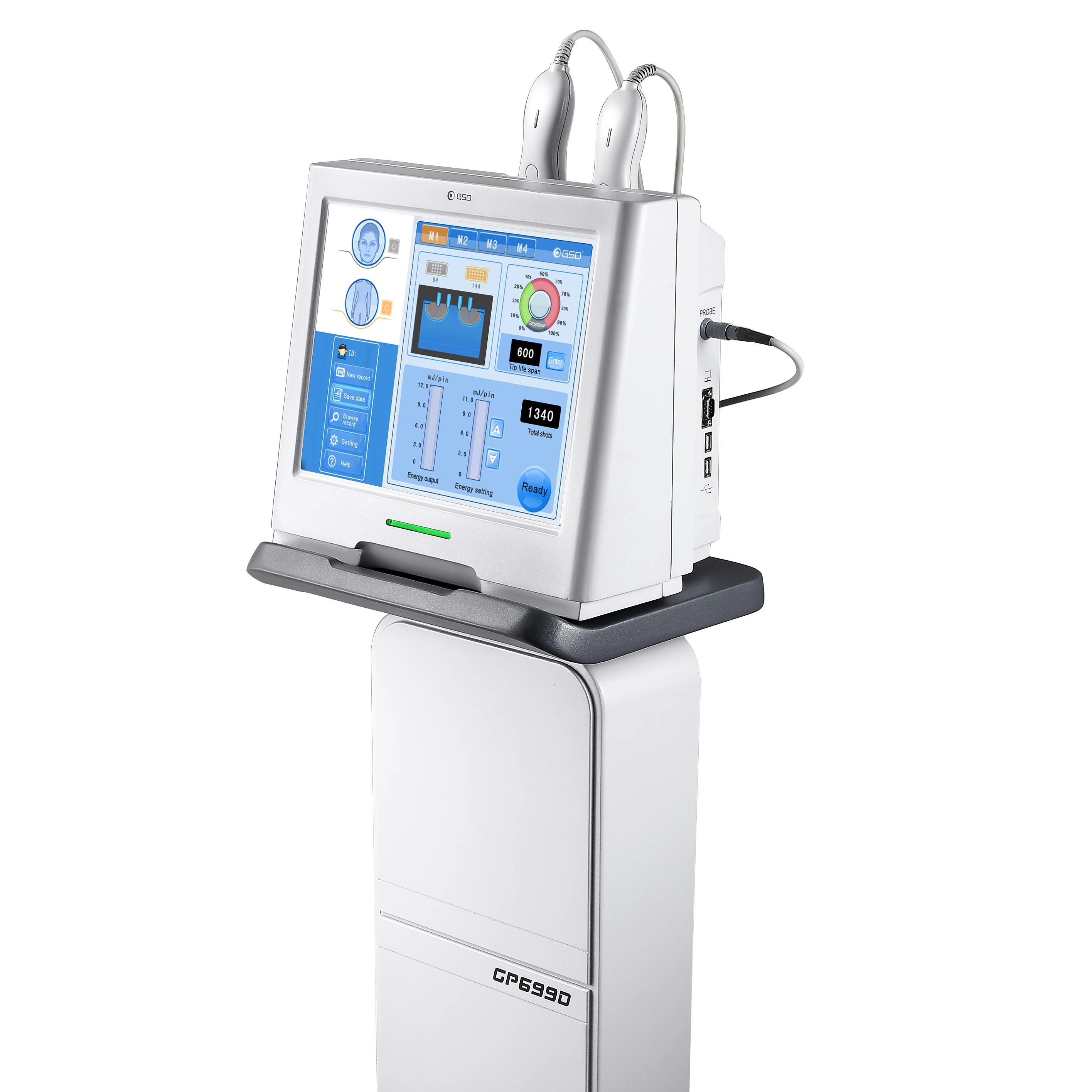 GSD 1,15 МГц вакуумная фракционная rf микроedle портативная машина