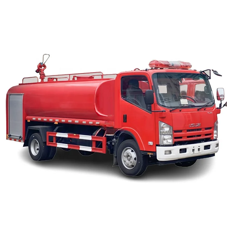 ladder ISUZU 4x2 4KL water tanker fire engine fighting tender RHD LHD DFAC 4x2 4KL Fireman Fire Engine agent Trucks for Sale