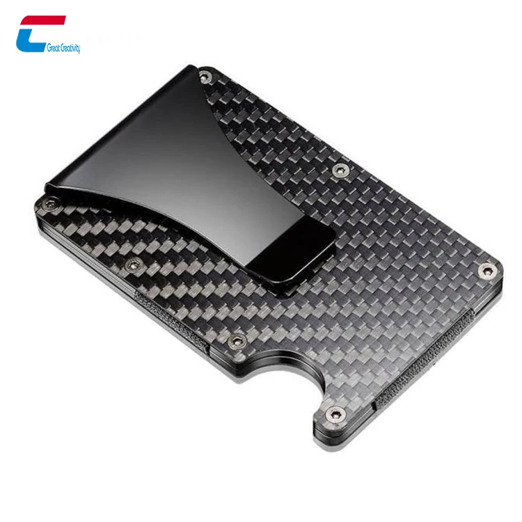 Ultra Thin Metal Blocking Wallets Slim Carbon Fiber Money Clip Wallet RFID Blocking Credit Card Case RFID Card Holder