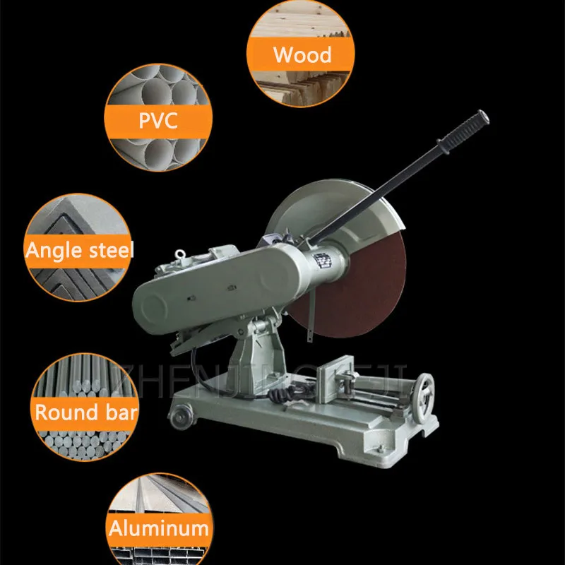 
Profile Cutting Machine Single-phase Industrial Grade 4Kw Steel Full Copper Wire High Power 16inch Toothless Saw 