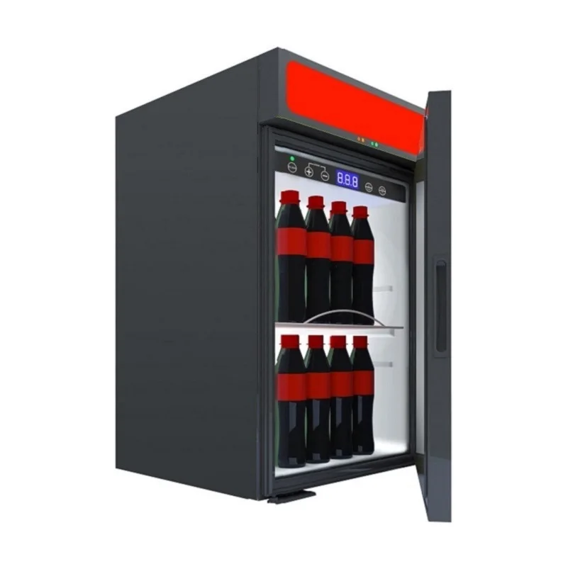 Hotel Party Drink Storage Fridge Glass Door Display Cooler Countertop Refrigerator Beverage Freezer