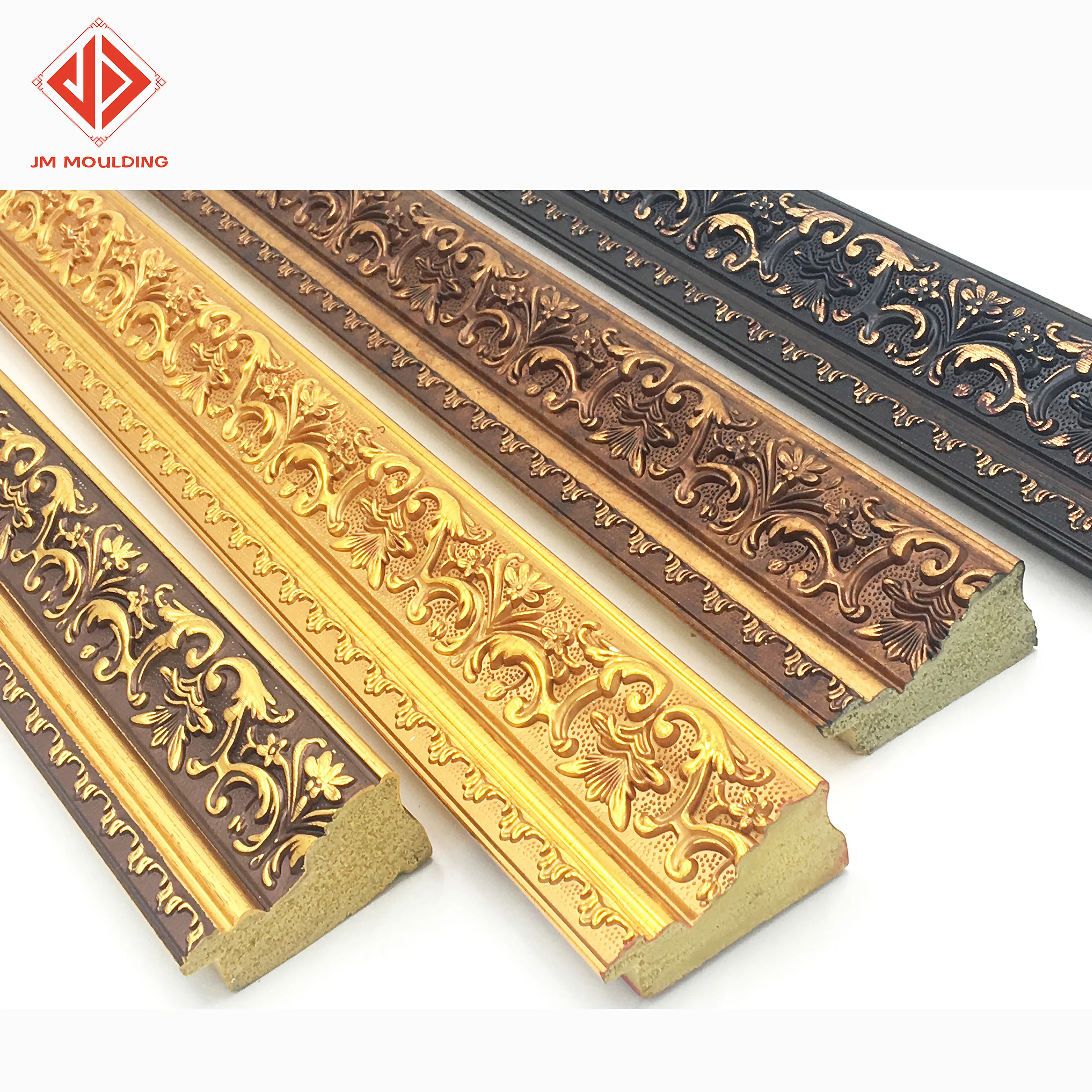 NEW DESIGN PS Polystyrene foam Picture Frame Moulding mirror frame moulding plastic photo frame moulding factory in yiwu